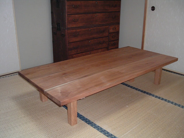 座卓用 ３本脚タイプ | 無垢手作り家具：丸テーブル円卓ダイニング 