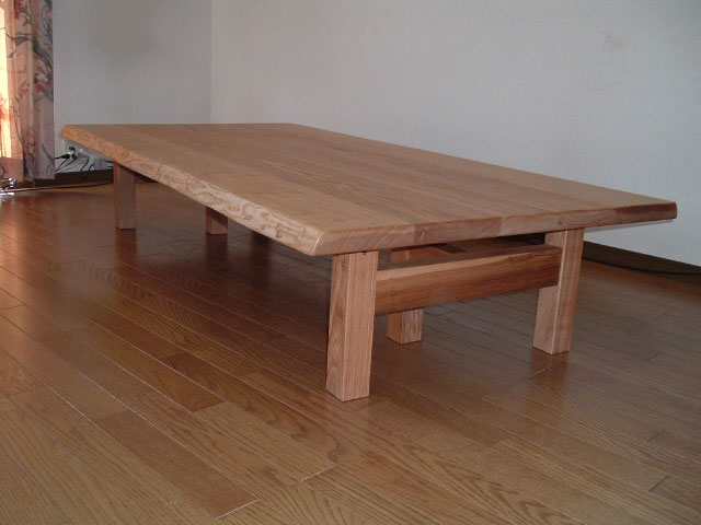 座卓用 ３本脚タイプ | 無垢手作り家具：丸テーブル円卓ダイニング 