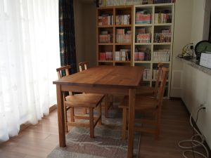 無垢手作りシンプルテーブル