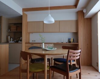 無垢丸テーブル