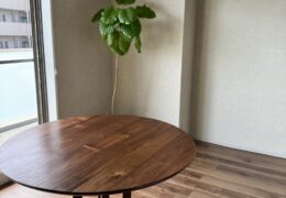 無垢丸テーブル