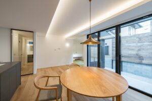 無垢丸テーブル