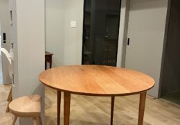 無垢丸テーブル