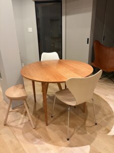 無垢丸テーブル