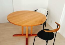 無垢丸テーブル