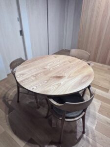 無垢丸テーブル