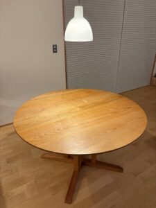 無垢丸テーブル