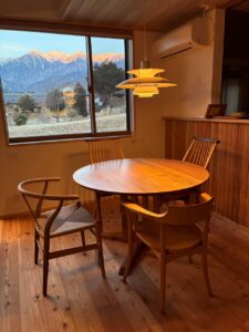 無垢丸テーブル