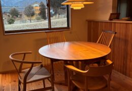 無垢丸テーブル